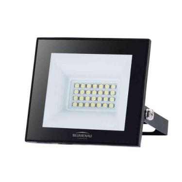 Imagem de Refletor LED Play 30W Luz Branca 6500K IP66 - Preto - BLUMENAU ILUMINA