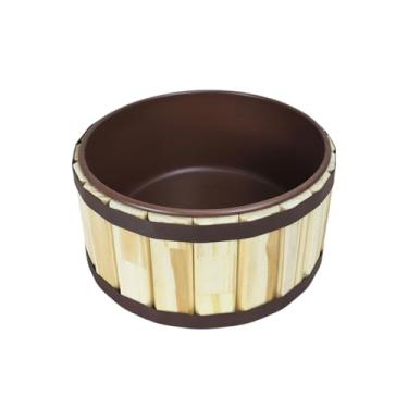 Imagem de Tina Escalda Pés em Pinus Natural - bacia em pintura premium Corten