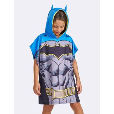 Imagem de Roupão Infantil Batman - Veggi, Cinza, 8, Meninos