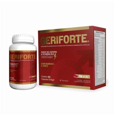 Imagem de Geriforte Cafeína, B12, Guaraná e Zinco 60 Caps - Forhealth