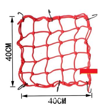 Imagem de Rede De Bagagem Elástica Para Motocicleta De Alta Resistência 30x30cm 