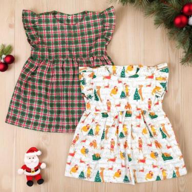 Imagem de Vestido Natalino Para Bebê - Temático E Confortável - Era Uma Vez, Beg