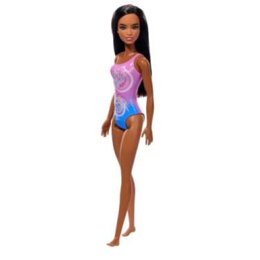 Imagem de Boneca Barbie Praia Com Maiô 30 Cm - Original Mattel, Negra