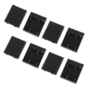 Imagem de 4un. Pacote Baterias para Letreiros de Neon LED 4 a 6 V, Preto 4 Pilhas AA USB Portáteis Fonte de Alimentação Letreiros Neon para Uso Interno e Externo