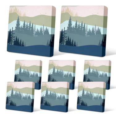 Imagem de pickyNproud 8 peças de capas de almofada de pátio elásticas para sofá ao ar livre, capas de substituição laváveis para móveis com parte inferior elástica para sofá e cadeira