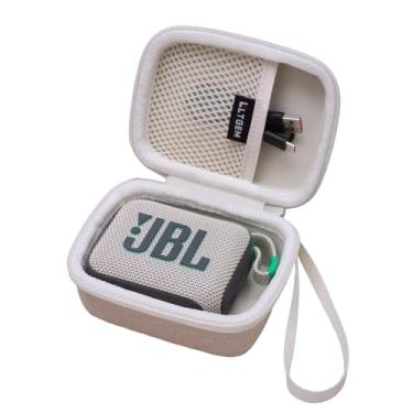 Imagem de LTGEM Capa compatível com JBL Go 4 e JBL Go 3 e JBL Go 3 Eco alto-falante impermeável ultra-portátil, cáqui