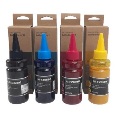 Imagem de Kit 4 Tintas Sublimaticas Tecidos Superficies Compativel DX5 - ISD