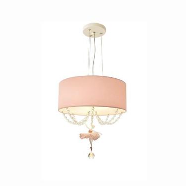 Imagem de Pendente Bailarina 40x15 Com Cristal 2 Em 1 Quarto Menina - Tom Luz