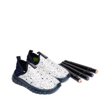 Imagem de Tênis Infantil Novopé Bobbie Goods Flexível Marinho/Branco, Marinho, B