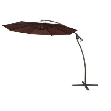 Imagem de Ombrelone Saba Café Estrutura em Aço - 44998 - Sun House