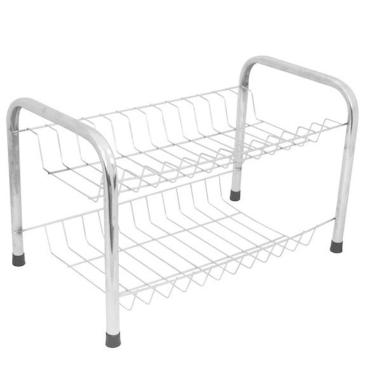 Imagem de Escorredor De Pratos Duplo Talher Copos Escorredor De Louças