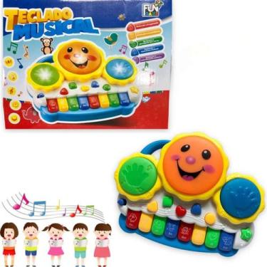 Imagem de Brinquedo Piano Musical Com Luz Som E Cores - Atena