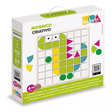 Imagem de Mosaico Criativo Brinquedo Educativo Pedagógico Babebi