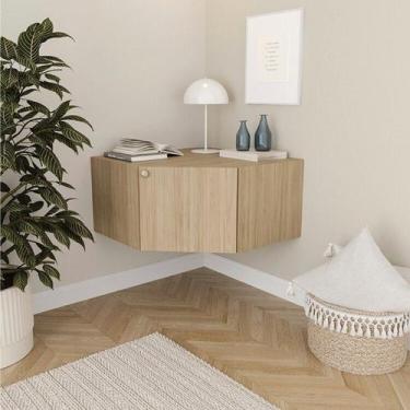 Imagem de Armário de Canto Suspenso 40cm Módulo Frame CabeCasa MadeiraOriginals 