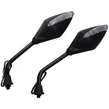 Imagem de 1 Par Universal Motocicleta Led Turn Signals 5 Cores Availa - Pang Shu