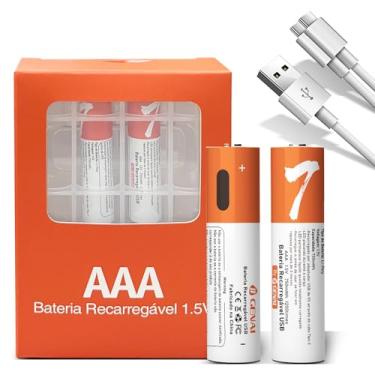 Imagem de Pilha AAA Pilha Recarregável AAA 750mah Bateria 1,5v Bateria 1,5v Original 2 Unidades Comum