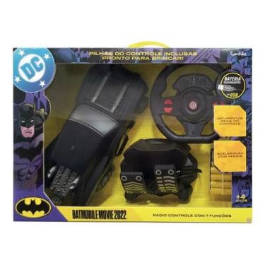 Imagem de Carrinho De Controle Remoto Batman Batmóvel Filme 2022 Preto - Candide