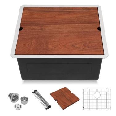 Imagem de Pia de cozinha Lordear 21 Undermount Stainless Steel 16 Gauge