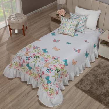 Imagem de Colcha Infantil Solteiro com 6 Peças  CobreLeito 1,70x2,30  Decoração 