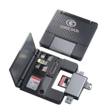 Imagem de Leitor e Porta cartão para Celular Computador Greika 7 em 1