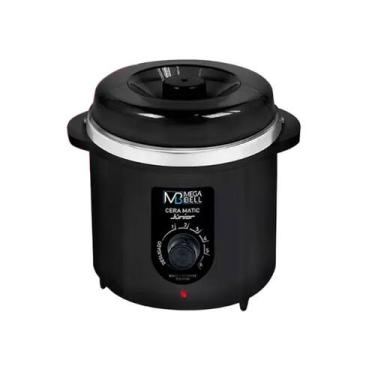 Imagem de Termocera Júnior Preto Aquecedor De Cera Capacidade 400g Bivolt - Mega