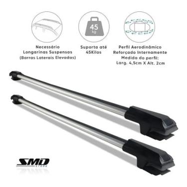 Imagem de Rack Travessa de Teto Prata Aluminio Suzuki Grand Vitara 1998 a 2004 -