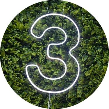 Imagem de Painel Led Neon Números 0 a 9 Acrílico Cristal 50cm Altura - Laser Leg