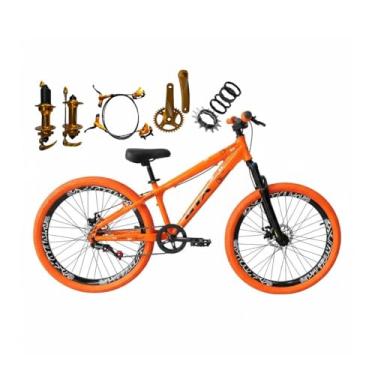 Imagem de Bicicleta Aro 26 Gta Rebel Freeride Single Cubo K7 Barulhento Freio Hidraulico Aros Vmaxx Pneu Flame (Laranja, 14)