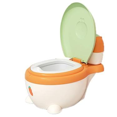 Imagem de Generic Vaso Sanitário para Treinamento de Penico para Bebês, Portátil Simulado para Crianças Com Almofada de PU Espessada, Sensação Real de Penico (Branco)