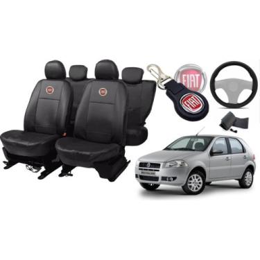 Imagem de Kit de Capas de Couro para Palio 2005 a 2006 - Couro Impermeável + Cha