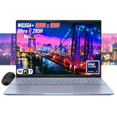 Imagem de ASUS Vivobook 16 polegadas OLED WQXGA+ (2880 x 1800) Slim Laptop, Intel Core Ultra9 285H, Wi-Fi 7, RGB Backlit KB, 2X Thunderbolt 4, FHD Webcam, win11, mouse sem fio (32 GB RAM | SSD de 2 TB)