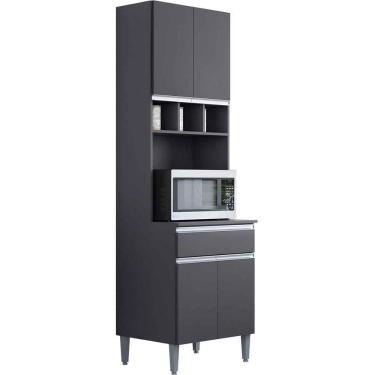 Imagem de Paneleiro Duplo Adriana 4 Portas Cinza