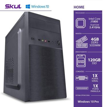 Imagem de Computador Home H100 - J1800 2.41Ghz Mb Asrock Mem 4Gb Ddr3