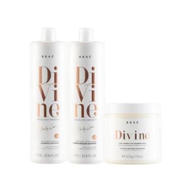 Imagem de Braé Divine Kit Shampoo e Condicionador 1L + Máscara 500g