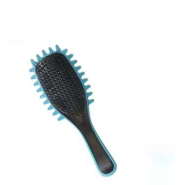 Imagem de Escova Onda Finalizadora – Definição de Cachos Perfeitos para Cabelo Cacheado e Crespo, Reduz Frizz e Facilita a Fitagem(Escova Azul Bebê)