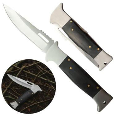 Imagem de Canivete Inox 19,5cm Multiuso Camping, Pesca e Aventura Resistente TCM