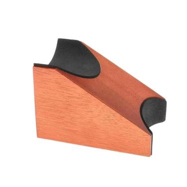 Imagem de menolana Apoio de braço de guitarra compacto, com 2 alturas, multifuncional, ferramenta de luthier para ajuste de braço de guitarra, violinos, banjos e, Madeira