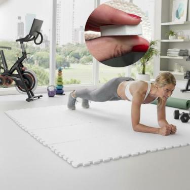 Imagem de Kit 12 Tapetes EVA 50x50cm 10mm com Bordas Tatame Piso Emborrachado An