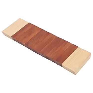 Imagem de RiToEasysports Orff Wood Sounder Brinquedo Musical de Madeira Maciça Seguro para Crianças, Desenvolvimento de Ritmo Educacional para Reuniões Familiares (Cor Vermelho e Madeira)