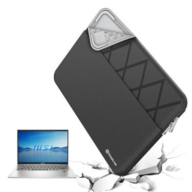 Imagem de Smatree Capa para laptop de 13,3 polegadas MSI Summit 13 AI+Evo Copilot+PC/E13 AI Evo A1M, para Summit E13 Flip Evo de 13,4 polegadas, capa com bolso, zíper YKK, design patenteado à prova de choque
