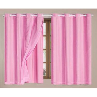 Imagem de Cortina Blackout PVC com Tecido Voil - 2,80 Largura x 1,60 Altura Vari
