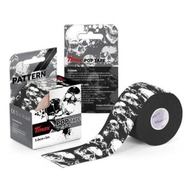 Imagem de Fita Kinesio Tmax Crostape Camuflada Arco-iris Panda Caveira, Caveira