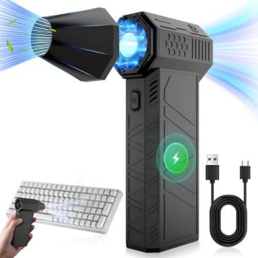 Imagem de Soprador de ar elétrico portátil usb recarregável - bazar do saara