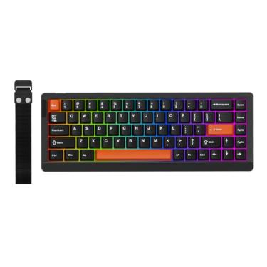 Imagem de EPOMAKER Teclado para jogos HE68 Lite Hall Effect, sondagem de 8K e taxa de digitalização de 128K, gatilho ajustável de 0,01 mm, latência de 0,125 ms, amortecimento de som de 5 camadas, tecla de