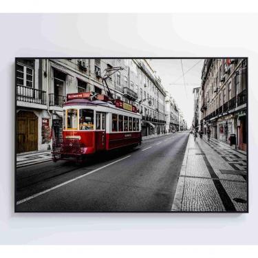 Imagem de Quadro Bondinho 60x40 Cm Adesivo Fotográfico