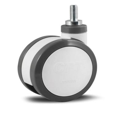 Imagem de 2 Rodizio Hospitalar 3 Pol Espiga Sem Freio Cpt.03.pu