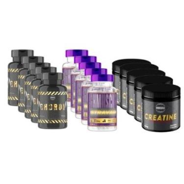 Imagem de COMBO HIPERTROFIA 5 Ghdrol 5 Stavar 5 Creatina Laboratório Ghmuscle-Unissex