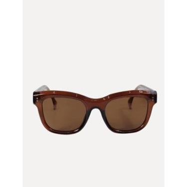 Imagem de Óculos Reserva de Sol Masculino Square Print Marrom-Masculino