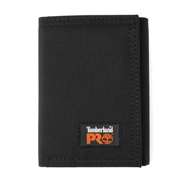 Imagem de Carteira masculina Timberland PRO Cordura Nylon RFID com janela para identidade, Preto, tamanho único