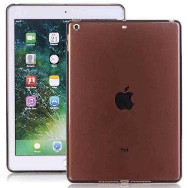 Imagem de Asgens Capa de tablet para iPad Air 1 2013 de 9,7 polegadas, capa transparente preta transparente de silicone macio TPU para computador tablet Apple iPad Air 1ª edição 2013, modelo A1474/A1475/ A1476